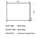 CSF Air Conditioning Condensers 10554 Condenser, Aluminum, Black, Ford, Each thumbnail 1