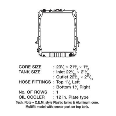 CSF Radiators 3242 Chevrolet W Series Gas thumbnail 1