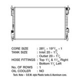 CSF Radiators 3633 Radiator, OE Replacement, Aluminum/Plastic, Natural, Ford, Explorer, Flex, Each thumbnail 1
