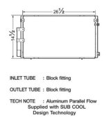 CSF Air Conditioning Condensers 10429 Condenser, Aluminum, Natural, Toyota, Each thumbnail 1