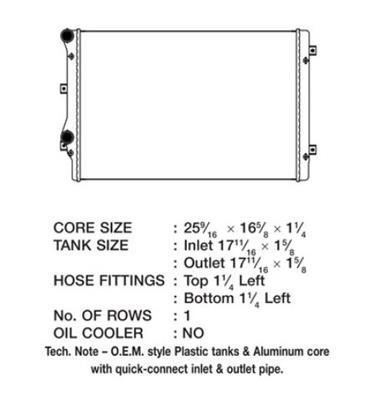 CSF Radiators 3559 Radiator, OE Replacement, Aluminum/Plastic, Natural, Audi, Volkswagen, Each thumbnail 1