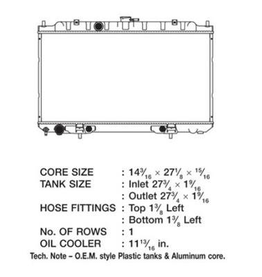 CSF Radiators for 2002-2006 SENTRA - 3134 Nissan Sentra thumbnail 1