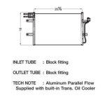 CSF Air Conditioning Condensers 10530 Condenser, Aluminum, Black, Ford, Each thumbnail 1