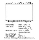 CSF Radiators for 1990-1996 300ZX - 2463 Radiator, OE Replacement, Aluminum/Plastic, Natural, Nissan, 300ZX, Each thumbnail 1