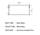 CSF Air Conditioning Condensers 10664 Condenser, Aluminum, Black, Ford, Each thumbnail 1