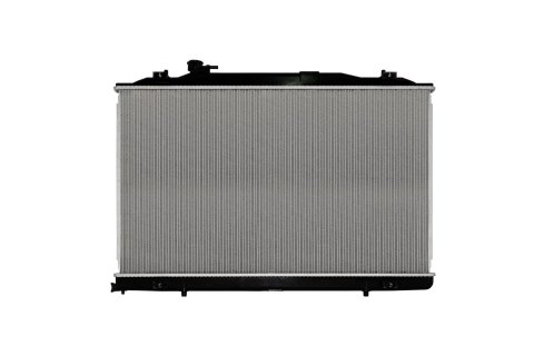 CSF Radiators 3883 Radiator, Aluminum/Plastic, Natural, Downflow, Upper Driver Side Inlet, Lower Driver Side Outlet, for use on Honda®, Each thumbnail 3