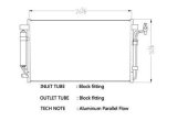 CSF Air Conditioning Condensers 10733 Condenser, Aluminum, Black, Nissan, Each thumbnail 1