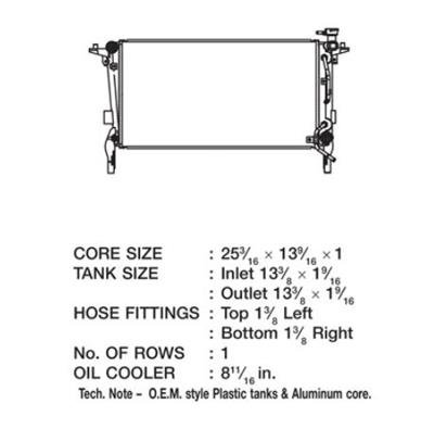 CSF Radiators 3423 Radiator, Hyundai Genesis