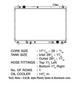 CSF Radiators 2822 Radiator, Downflow, Aluminum/Plastic, Natural, Toyota, 2.4L, Each thumbnail 1
