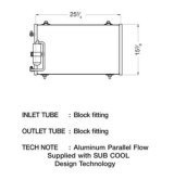 CSF Air Conditioning Condensers 10636 Condenser, Aluminum, Natural, Pontiac, Each thumbnail 1