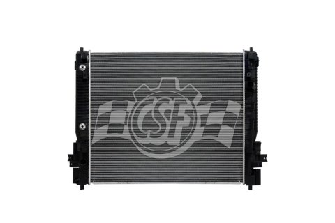CSF Radiators 3845 Radiator, Aluminum/Plastic, Natural, Crossflow, Upper Passenger Side Inlet, Lower Drive Side Outlet, Buick, Chevy, Each thumbnail 3
