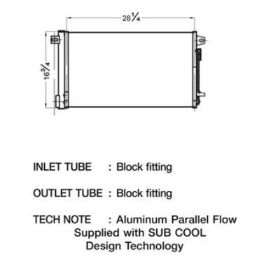 CSF Air Conditioning Condensers 10520 Condenser, Aluminum, Black, Buick, Each thumbnail 1