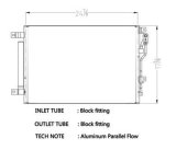 CSF Air Conditioning Condensers 10699 Condenser, Aluminum, Black, Dodge, Each thumbnail 1