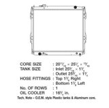 CSF Radiators 2826 Radiator, OE Replacement, Aluminum/Plastic, Natural, Toyota, Tacoma, Each thumbnail 1