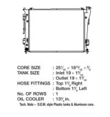 CSF Radiators 3640 Radiator, OE Replacement, Aluminum/Plastic, Natural, for use on Kia/Hyundai, Each thumbnail 1
