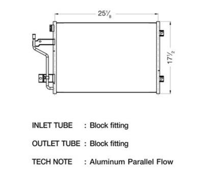 CSF Air Conditioning Condensers 10623 Condenser, Aluminum, Natural, Dodge, Each thumbnail 2