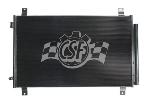 CSF Air Conditioning Condensers for 2014-2015 MDX - 10713 Condenser, Aluminum, Black, use with Acura®, Each thumbnail 4