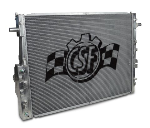 CSF Racing Radiators 7062 Radiator, Racing, Aluminum, Polished, Ford, Super Duty, 6.4L, Powerstroke, Each thumbnail 6