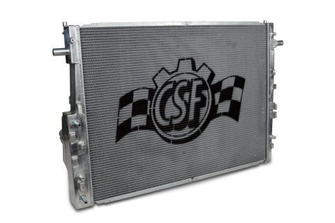 CSF Racing Radiators 7062 Radiator, Racing, Aluminum, Polished, Ford, Super Duty, 6.4L, Powerstroke, Each thumbnail 7