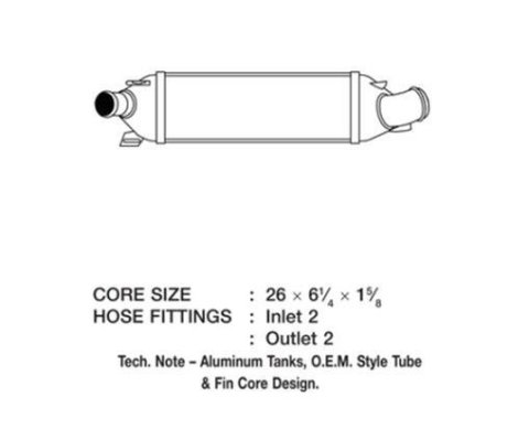 CSF Intercoolers 6038 Intercooler, Aluminum, Black, Ford, Each thumbnail 3
