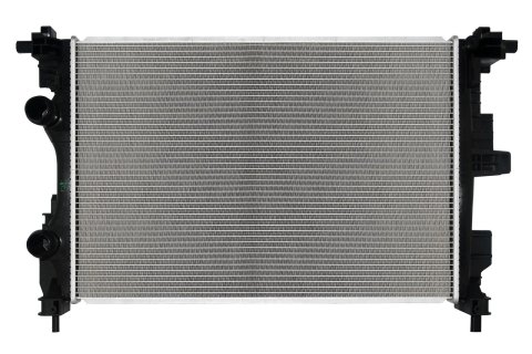 CSF Radiators 3884 Radiator, Aluminum/Plastic, Natural, Crossflow, Upper Driver Side Inlet, Lower Driver Side Outlet, Jeep, Each thumbnail 4