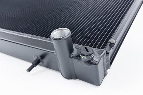 CSF High Performance All-Aluminum Radiators 7229B Radiator, High-Performance, Downflow, 2 Row, Aluminum, Black Finish, Nissan, R32 Skyline GT-R, Each thumbnail 4