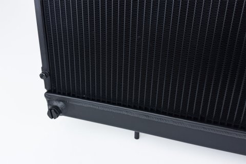 CSF High Performance All-Aluminum Radiators 7229B Radiator, High-Performance, Downflow, 2 Row, Aluminum, Black Finish, Nissan, R32 Skyline GT-R, Each thumbnail 7