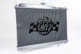 CSF High Performance All-Aluminum Radiators 7230B Radiator, High-Performance, Downflow, 2 Row, Aluminum, Black Finish, Nissan, R33 Skyline GT-R, Each thumbnail 3