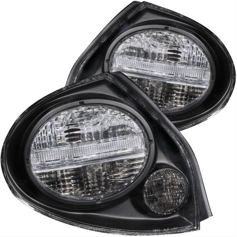 Anzo Euro-Style Taillights 221097 Taillight Assemblies, Euro-Style, Clear Lens, Black Housing, for Nissan, Set
