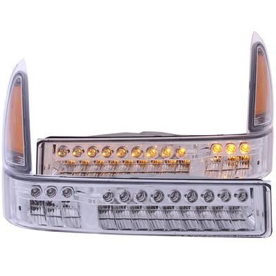 Anzo LED Parking Lights 511056 Lights, Clear Lens, Chrome Housing, Ford, Pair