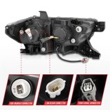 Anzo Projector Plank Style Switchback Headlights 111500 Headlight Assemblies, Headlights, LED, High/Low Beam, Clear Lens, Black Housing, Toyota, Pair thumbnail 5