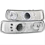 Anzo Headlights 111190 Headlight Assemblies, Projector with Halo, Clear Lens, Chrome Housing, Chevy, Pair thumbnail 2