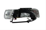 Anzo Headlights 111190 Headlight Assemblies, Projector with Halo, Clear Lens, Chrome Housing, Chevy, Pair thumbnail 3