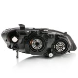 Anzo USA Headlight Assemblies 121535 Headlights, 04-05 CIVIC 2 & 4DR CRYSTAL HEADLIGHT BLACK AMBER(OE REPLACEMENT) thumbnail 2