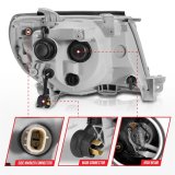 Anzo Headlights 111518 Headlight, Projector, Halogen, High/Low Beam, Clear Lens, Toyota, Truck, Pair thumbnail 4