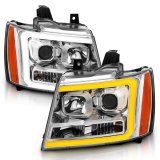 Anzo Projector Plank Style Switchback Headlights 111403 Headlights,Projector w/ Chrome w/ Amber thumbnail 3