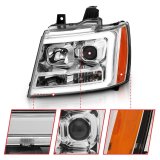 Anzo Projector Plank Style Switchback Headlights 111403 Headlights,Projector w/ Chrome w/ Amber thumbnail 4