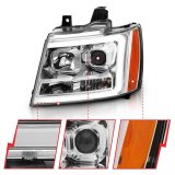 Anzo Projector Plank Style Switchback Headlights 111403 Headlights,Projector w/ Chrome w/ Amber thumbnail 5