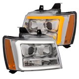 Anzo Projector Plank Style Switchback Headlights 111403 Headlights,Projector w/ Chrome w/ Amber thumbnail 7