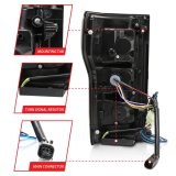 Anzo LED Taillights 311315 Tail Light Assemblies, LED, Smoke Lens, Red Light Bar, Sequential, Ford, Pair thumbnail 3