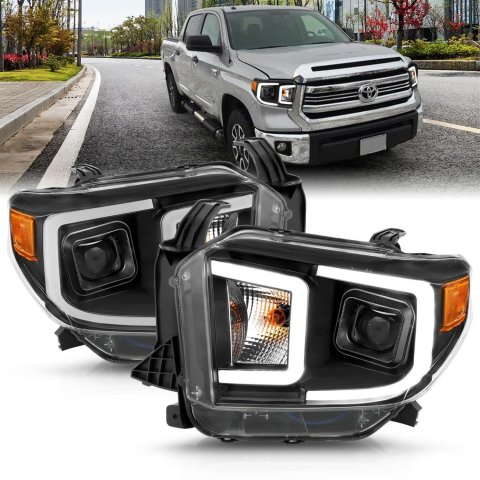 Anzo Projector Plank Style Switchback Headlights 111414 Headlights,Projector w/ Black w/ Amber