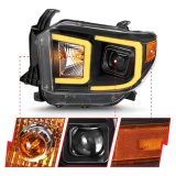 Anzo Projector Plank Style Switchback Headlights 111414 Headlights,Projector w/ Black w/ Amber thumbnail 2
