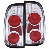 Anzo Euro-Style Taillights 211125 Taillight Assemblies, Euro-Style, Red/Clear Lens, Chrome Housings, Toyota, Pair thumbnail 1