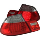 Anzo LED Taillights 321185 Taillight Assemblies, LED, Red/Clear Lens, Chrome Housing, BMW, Convertible Models Only, Set of 4 thumbnail 1