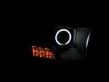 Anzo Headlights 111159 Headlights, Projector with CCFL Halo, Clear Lens, Black Housing, Amber Reflectors, Dodge, Pair thumbnail 2