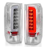Anzo LED Taillights 311352 Tail Light Assemblies, LED, Chrome Housing, Clear Lens, Bar, Turn Signal, Brake, Parking, Ford thumbnail 2
