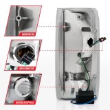 Anzo LED Taillights 311352 Tail Light Assemblies, LED, Chrome Housing, Clear Lens, Bar, Turn Signal, Brake, Parking, Ford thumbnail 4