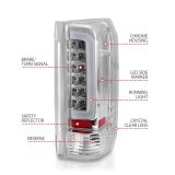 Anzo LED Taillights 311352 Tail Light Assemblies, LED, Chrome Housing, Clear Lens, Bar, Turn Signal, Brake, Parking, Ford thumbnail 5