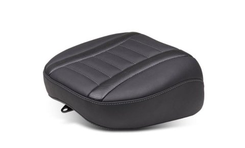 Mustang Motorcycle Seats Bucket and Bench 88402GM 23-24 HD CVO Rd Glide(ST), 2024 Rd Glide Str Glide Deluxe Pass Seat - Black/Gray Stitch thumbnail 1