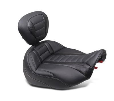 Mustang Motorcycle Seats Bucket and Bench 89401 23-24 HD CVO Road Glide(ST), 2024 Rd Glide Street Glide Deluxe Touring Solo Seat - Black thumbnail 1